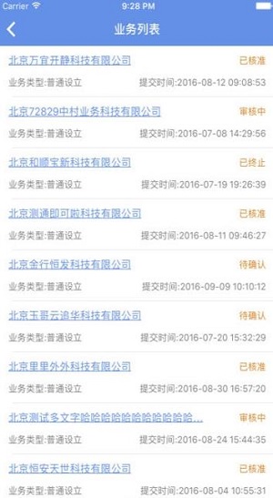 北京企业登记e窗通安卓版截屏2
