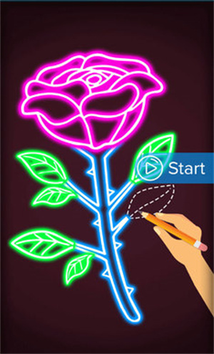 glow draw flower安卓版截屏2