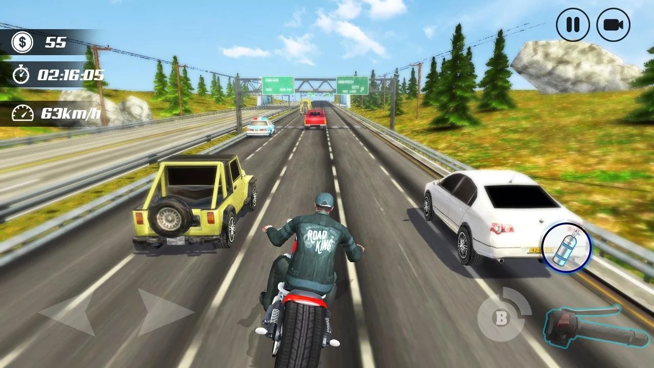 公路摩托车竞速赛安卓版截屏1
